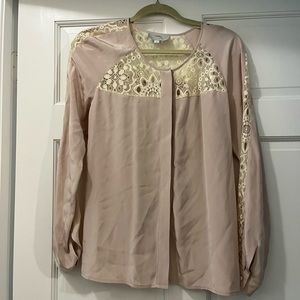 Madison Marcus lavender silk dress top, size S (runs large) see measurements